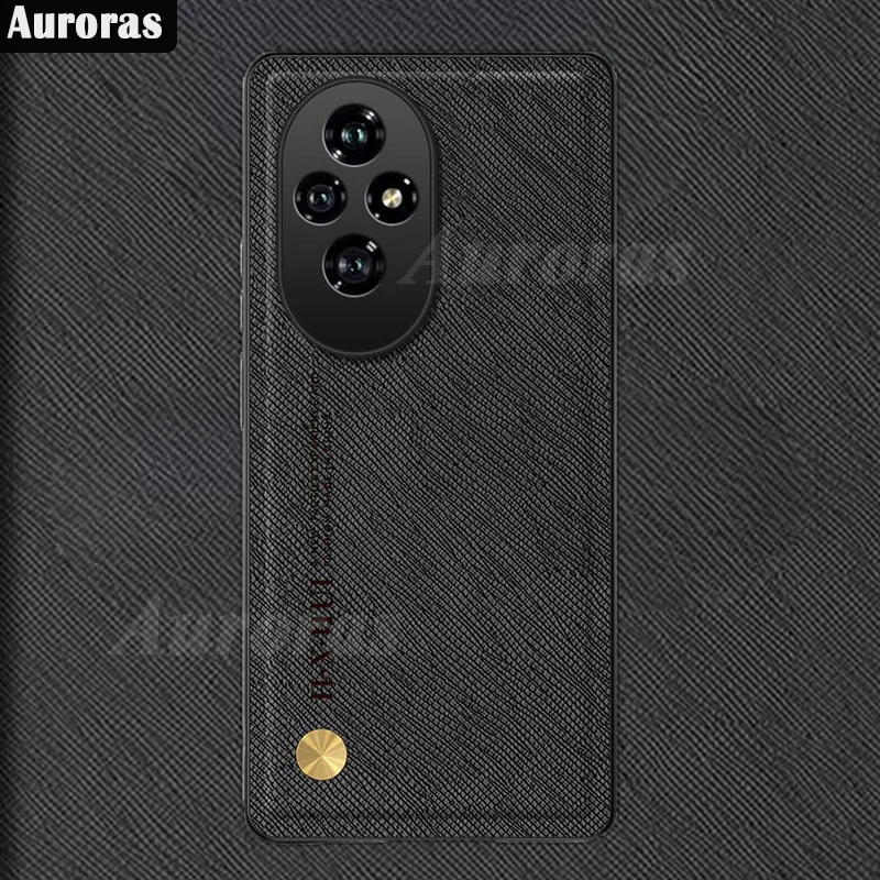 Auroras для Honor 200 Pro чехол Магнитная пластина кожаная Текстура силиконовый мягкий 100