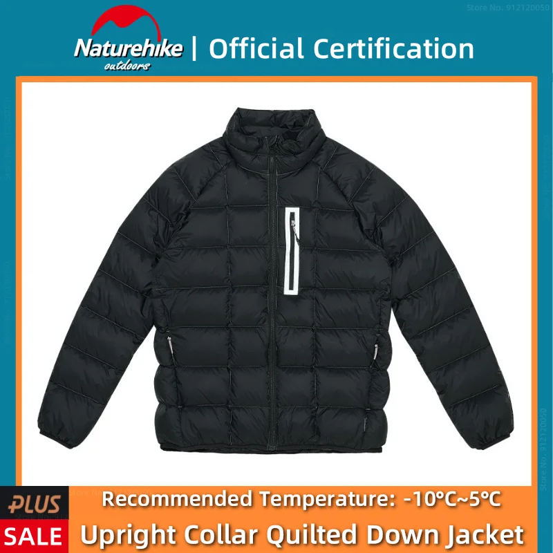 Naturehike New Winter Stand Up Collar Down Jacket 90% Goose Down Outdoor Portable Camping Keep Warm Breathable Goose Down Jacket