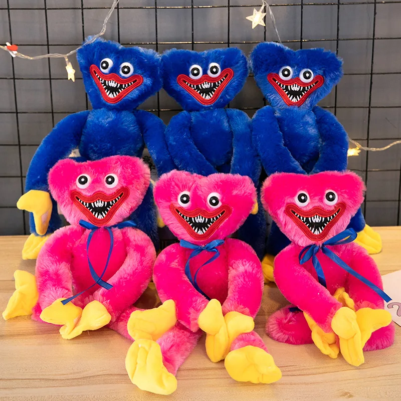 

Zqswkl 40cm Huggy Wuggy Stuffed Plush Toy Poppy Playtime Game Horror Doll Scary Soft Peluche Toys For Children Gift