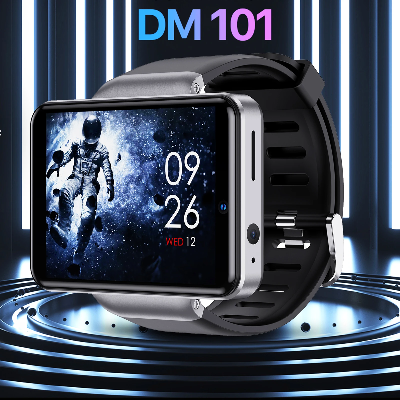 LEMFO DM101 4G Smartwatch GPS WIFI Android smart watch Men 2022 3G 32G 2080MAh Battery Dual Cameras Phone watch 2.4 inch 640*480