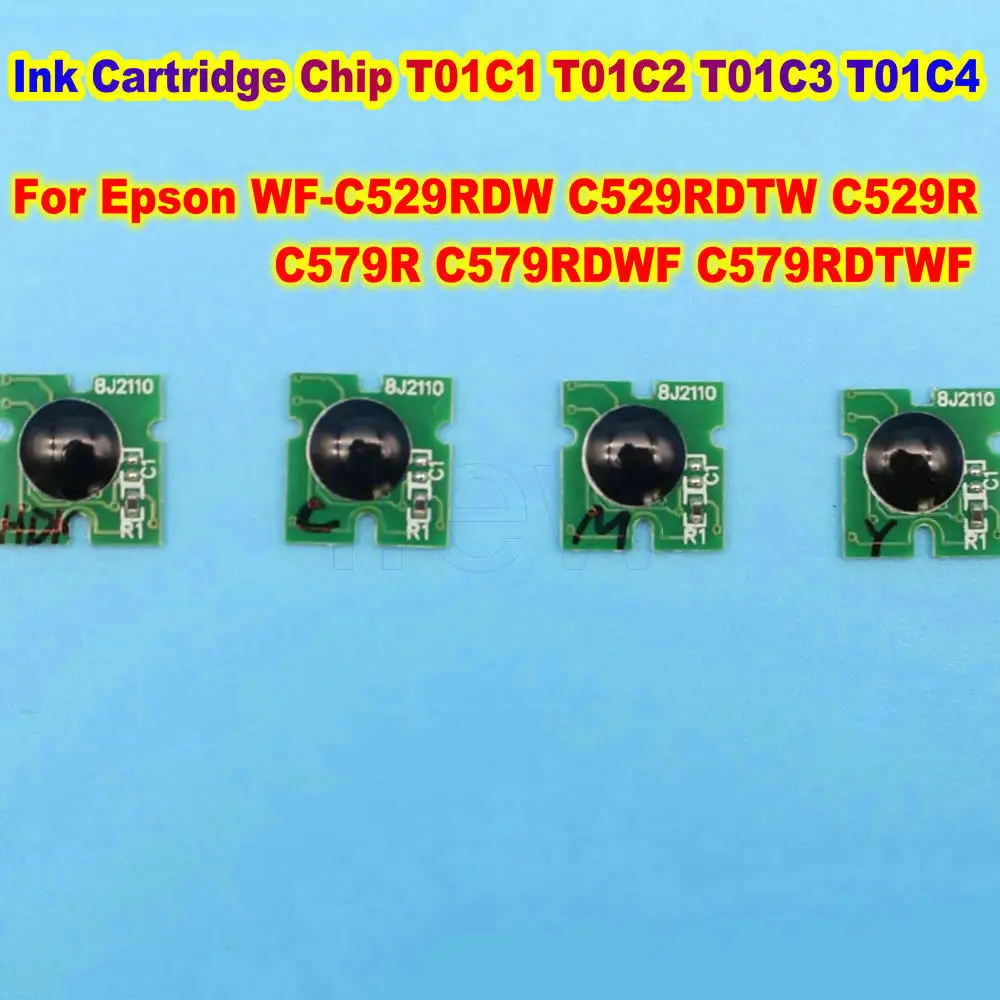Европа T01C 4 цвета Одноразовый чип для Epson main Pro WF-C529 C579 C529 принтеры Φ T01C1 T01C2 T01C3 T01C4