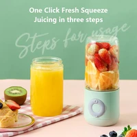 kitchen mini electric juicer 500ml milk shake juice maker300w fruit vegetable blender cup fitness rechargeable gadget