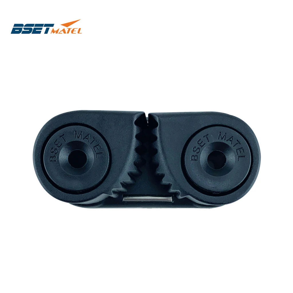 

Black Composite 2 Row Matic Ball Bearing Rope Cam Cleat Marine Boat Pilates Equipment Fast Entry Wire Fairlead Sailing Sailboat