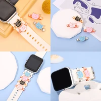 cute cat mom charms jewelry for apple sport strap silicone decorative metal charms mix diy accessories pendent nial for iwatch