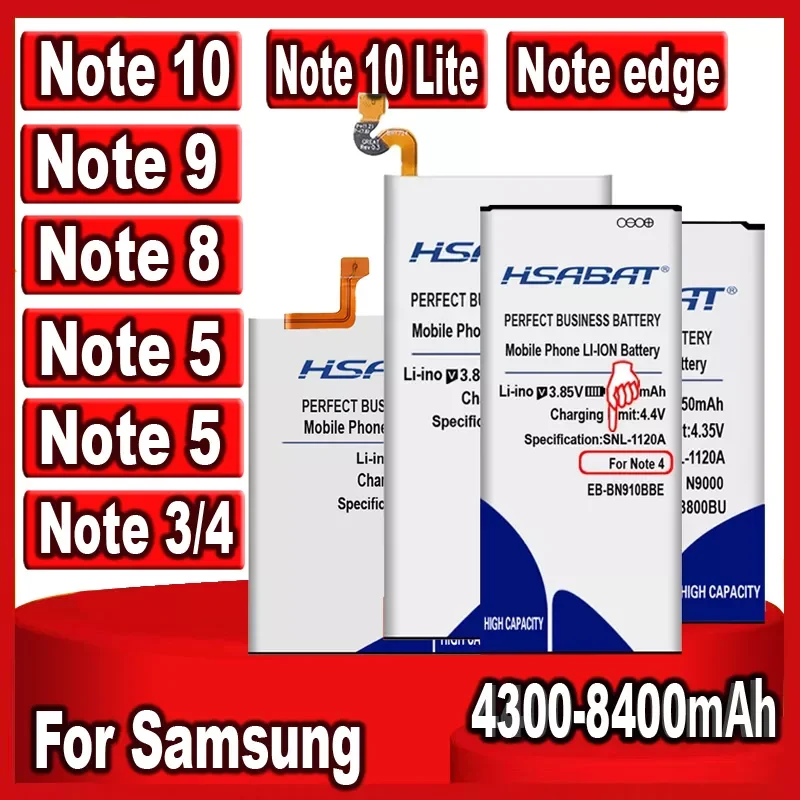 

Аккумулятор для Samsung Galaxy Note 3 4 5 8 9 10 Plus 10 Lite