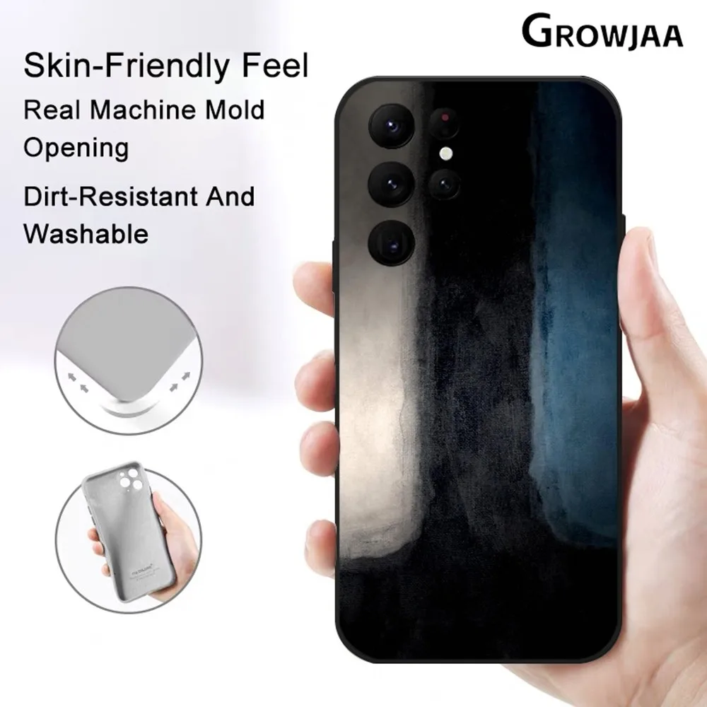 Чехол для телефона Mark R-Rothko Ins Color Block Samsung Galaxy S25 S24 S22 S23 Ultra S21 S20 Plus 5G защитный