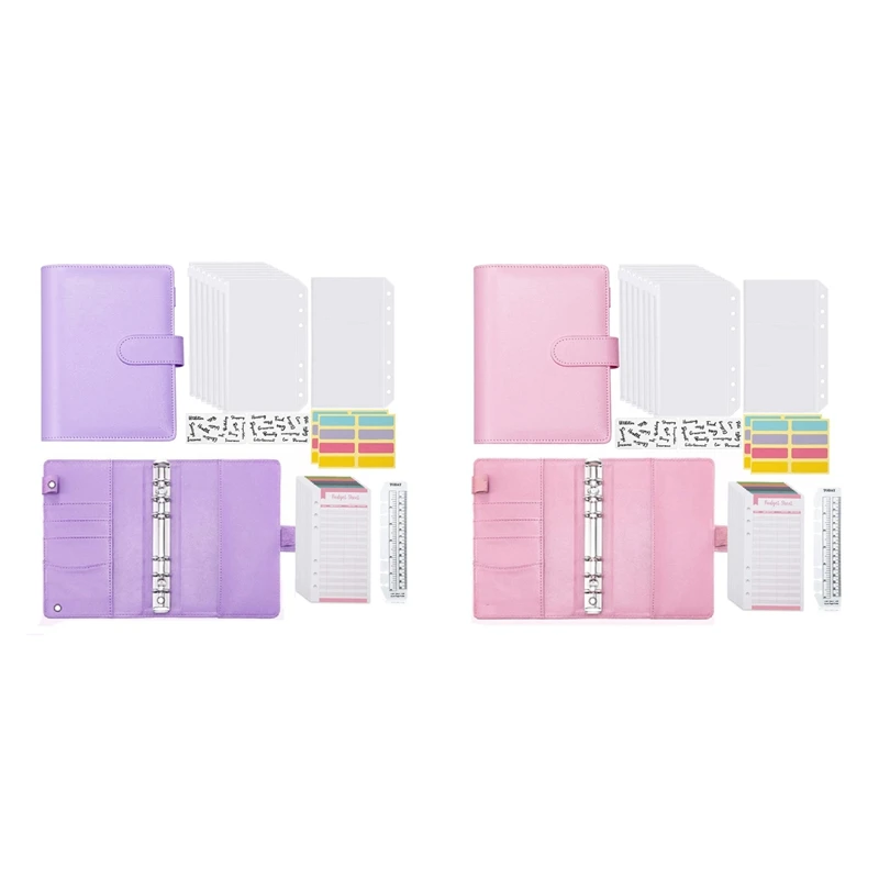 

A6 Budget Binder With Zipper Envelopes, Budget Planner Book Money Saving Organizer, Cash Envelopes For Budgeting