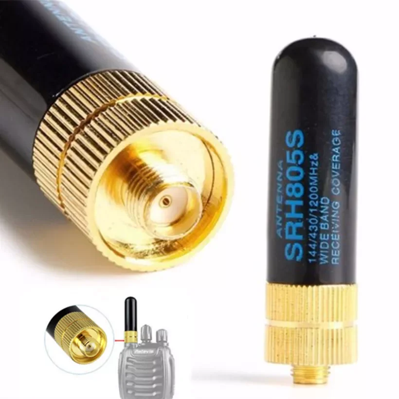 

1pc Dual Band Antenna UHF+VHF SRH805S SMA Female Antenna for TK3107 2107 for UV-5R 888S UV-82 Walkie Talkie Radio