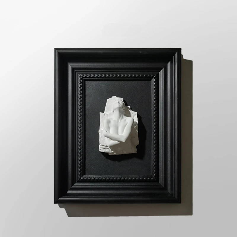 Трехмерная рельефная скульптура человека декоративная живопись абстрактная