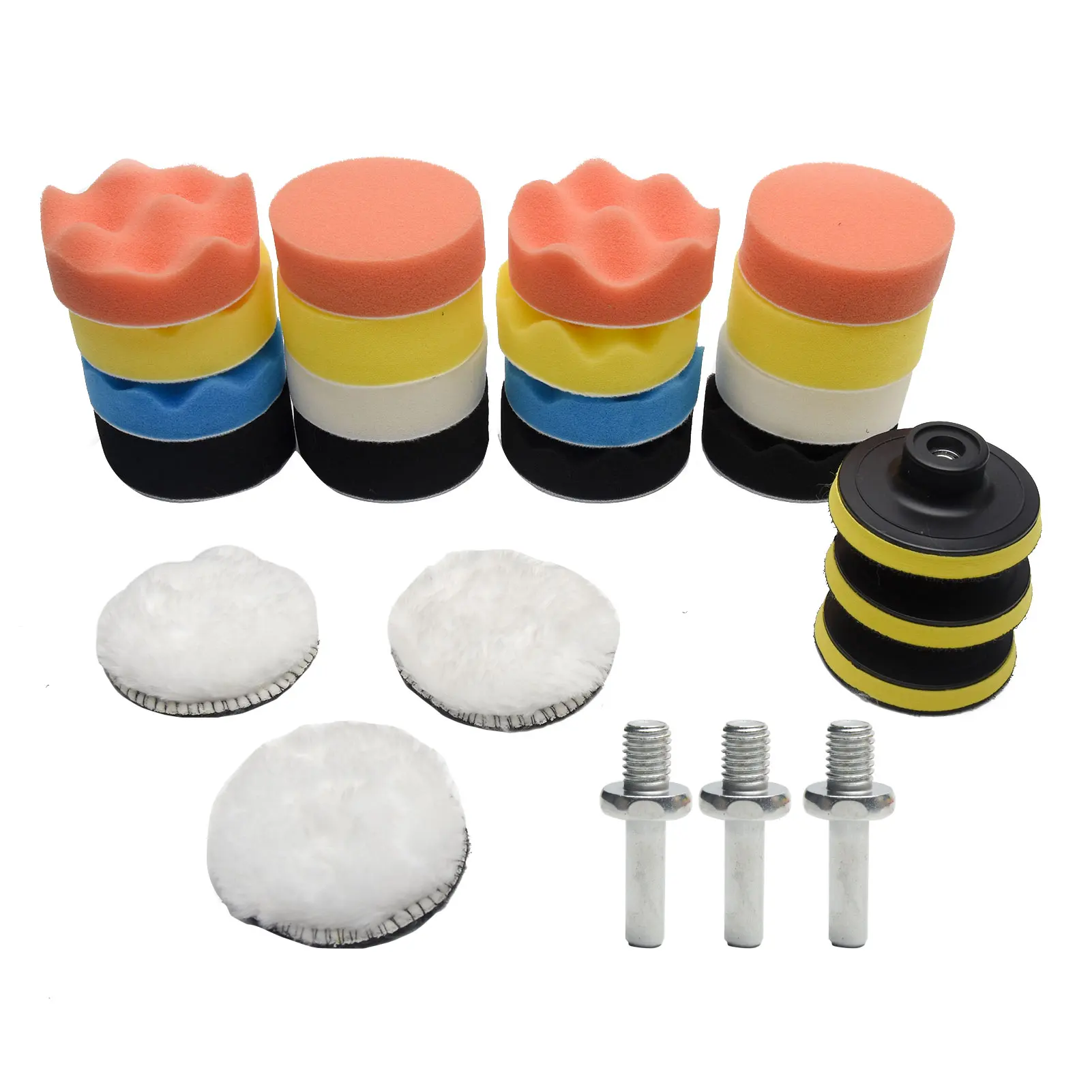 

25 шт., набор аксессуаров для полировки воском автомобиля, от царапин