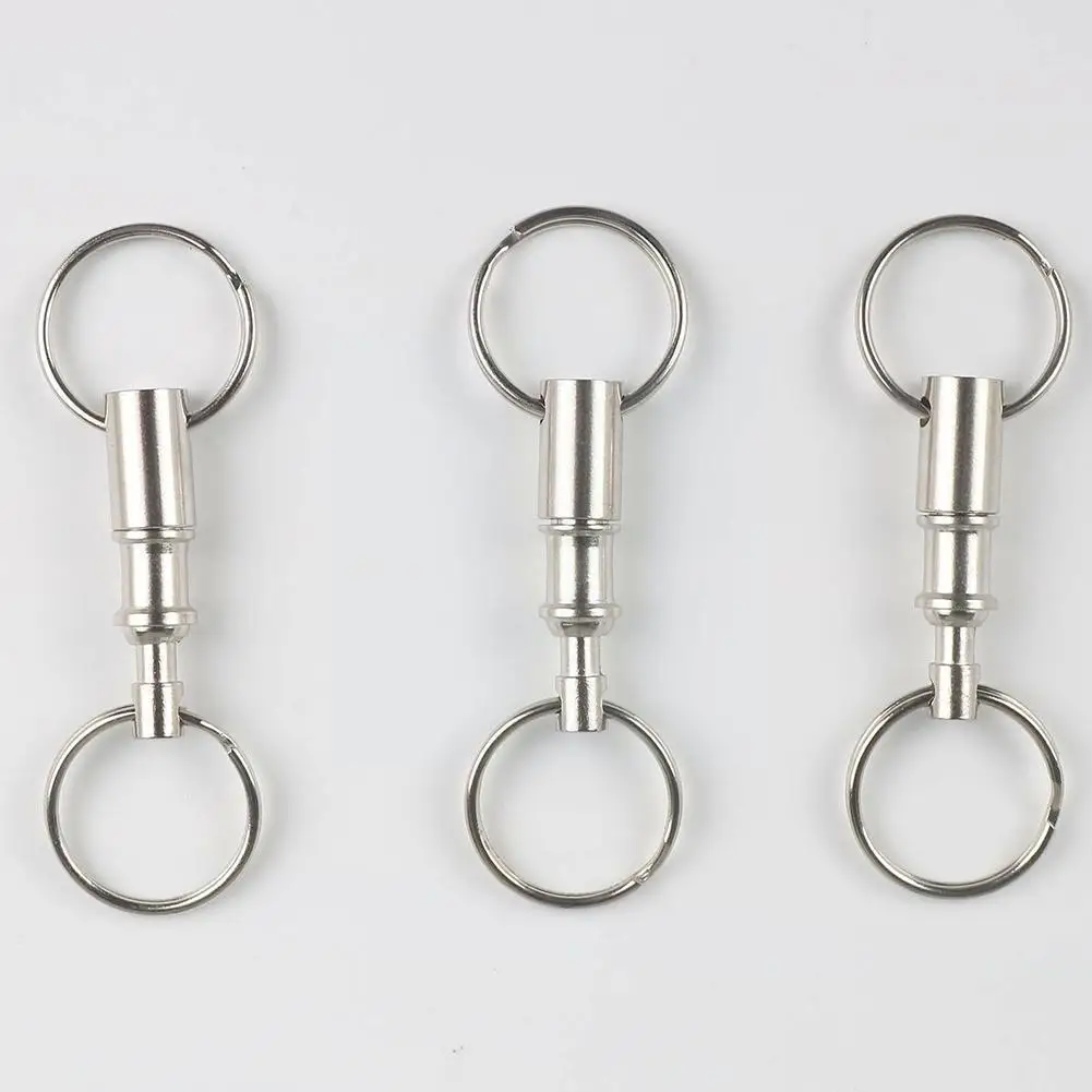 

Double Ring Chain Outdoor Tactical Edc Padlock Carabiner Survival Locking Hiking Car Climbing Camping Hanging T6z0