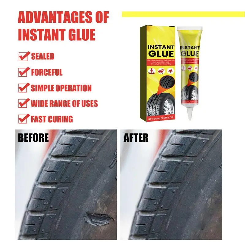 Пластырь для шин клей быстрой фиксации ремонта герметик боковых стен автомобиля