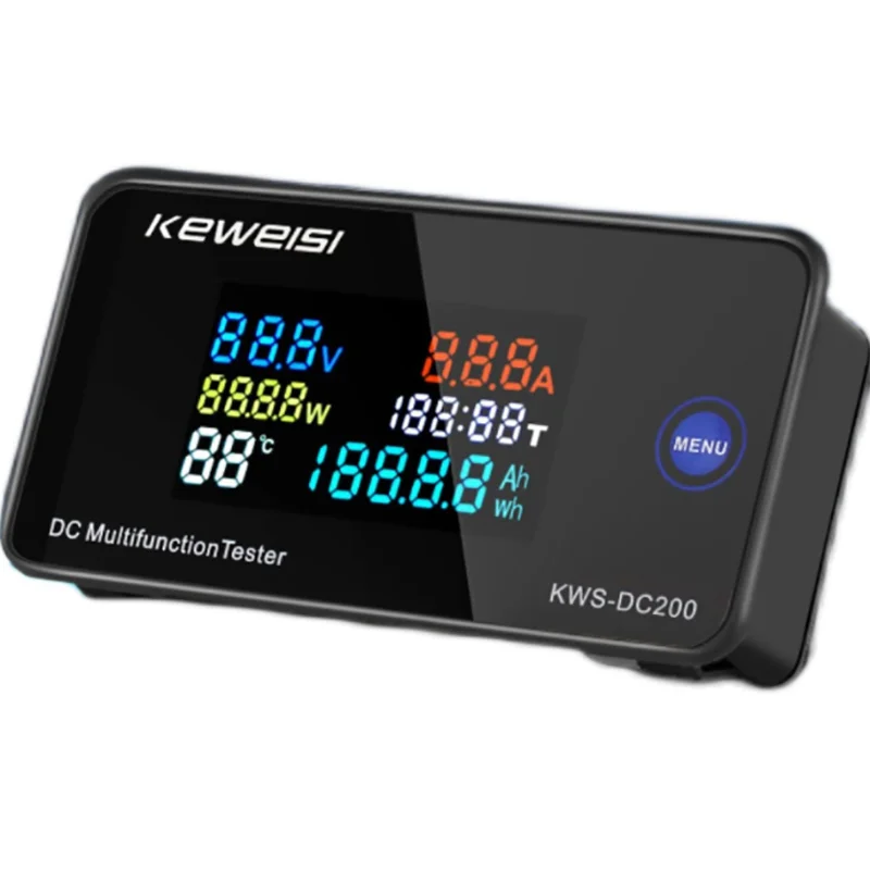 

KWS-DC200 DC digital display voltage and ammeter color screen electric vehicle voltmeter 0-200V 0-100A