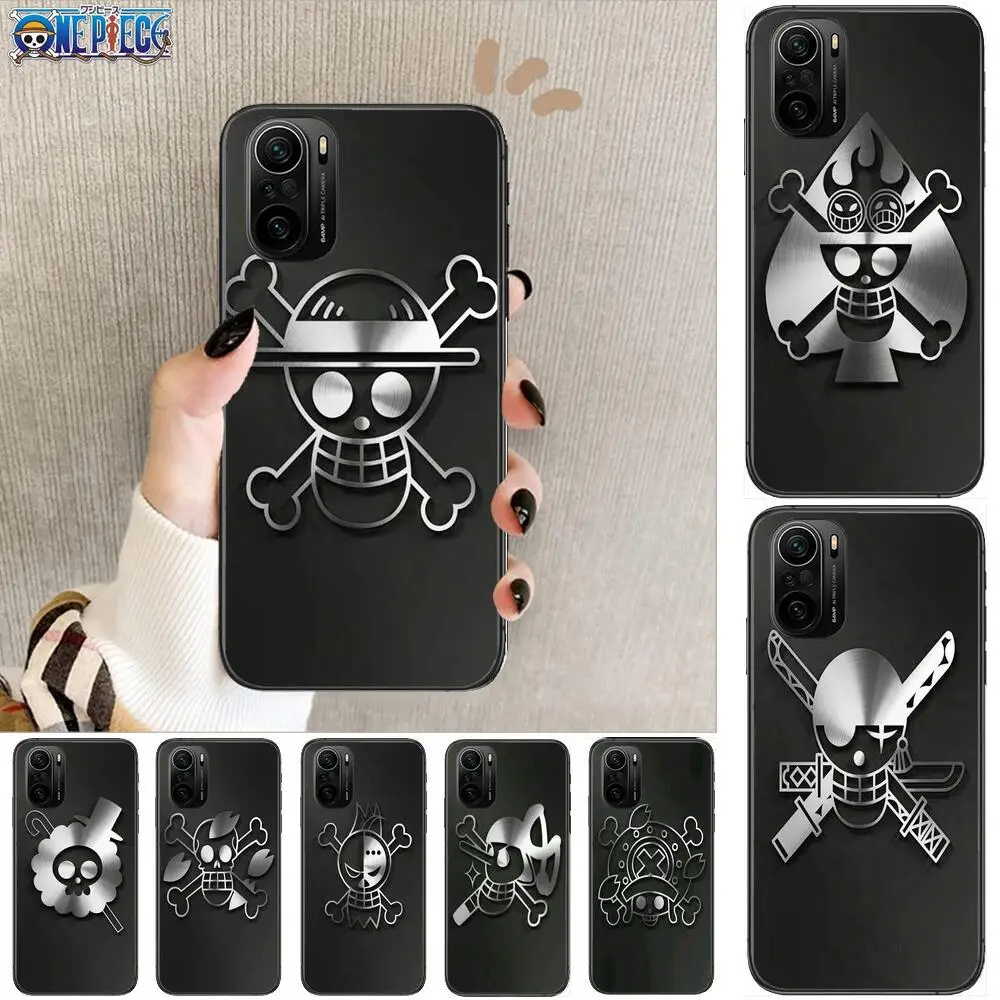 

One Piece flag Logo Phone Case For xiaomi redmi POCO F1 F2 F3 X3 Pro M3 9C 10T Lite NFC Black Cover Silicone Back Prett mi 10 ul
