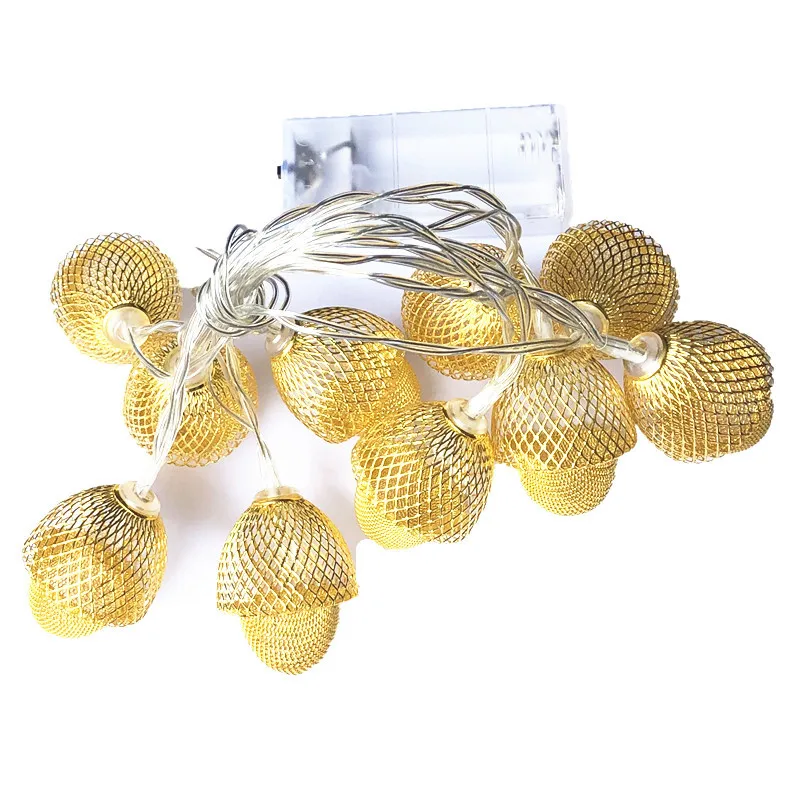 

Christmas New LED Hazelnut Acorn Pinecone Lamp String Thanksgiving Party Room house Supplies Decoration