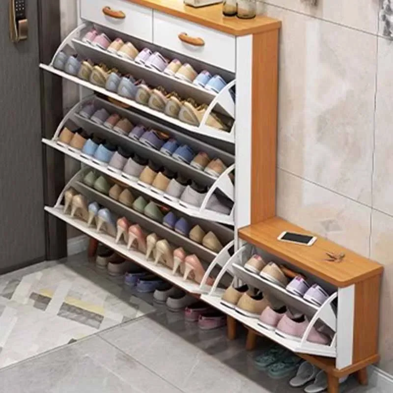 Европейские узкие полки для обуви Компактные конструкции Пыленепроницаемые