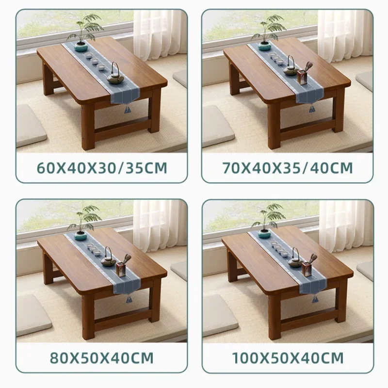 Японский деревянный складной чайный столик кровать пол эркерное окно татами для