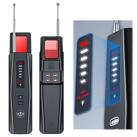 Автомобильное GPS-устройство для поиска ошибок, 5-уровневая чувствительность, беспроводной детектор камеры, перезаряжаемый детектор ошибок, гаджет для защиты безопасности