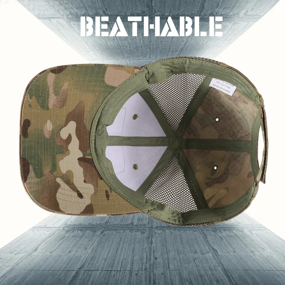 Camo Hiking Baseball Cap Adjustable Snapback Sun Hats Sports Hunting Cycling Tactical Army Camping Paintball Airsoft Headgear