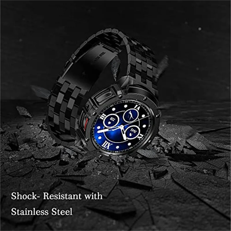 Ремешок и чехол из нержавеющей стали для Samsung Galaxy Watch 5 Pro 45 мм (не watch) металлический