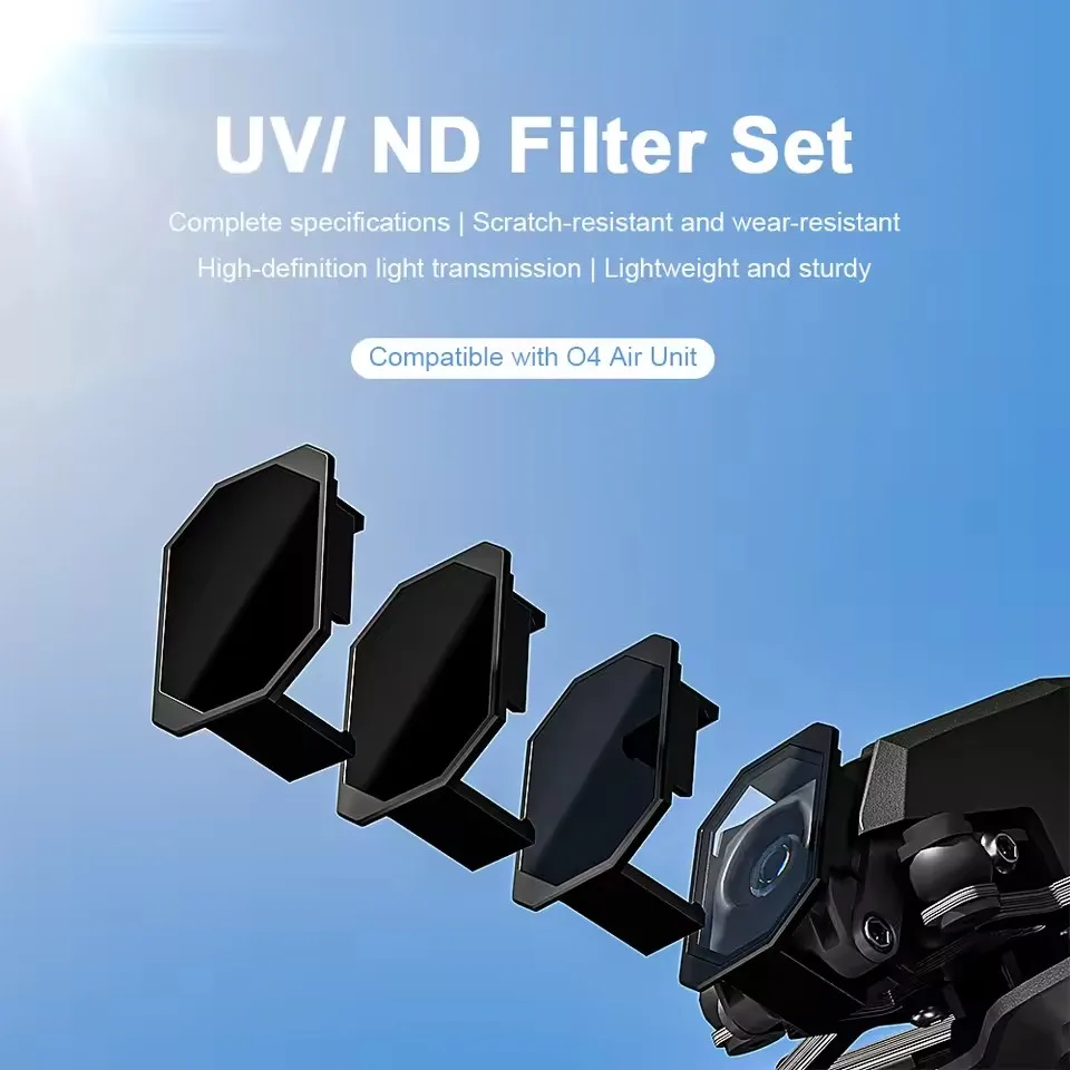 iFlight UV + ND8 + ND16 + ND32 Filters Set for DJI O4 Air Unit Lite