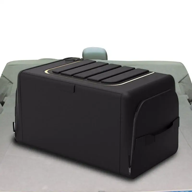 

Car Trunk Organizer With Lid Super Strong Durable Foldable Nonslip Goods Storage Box For Auto Truck SUV Trunk Boxes Universal