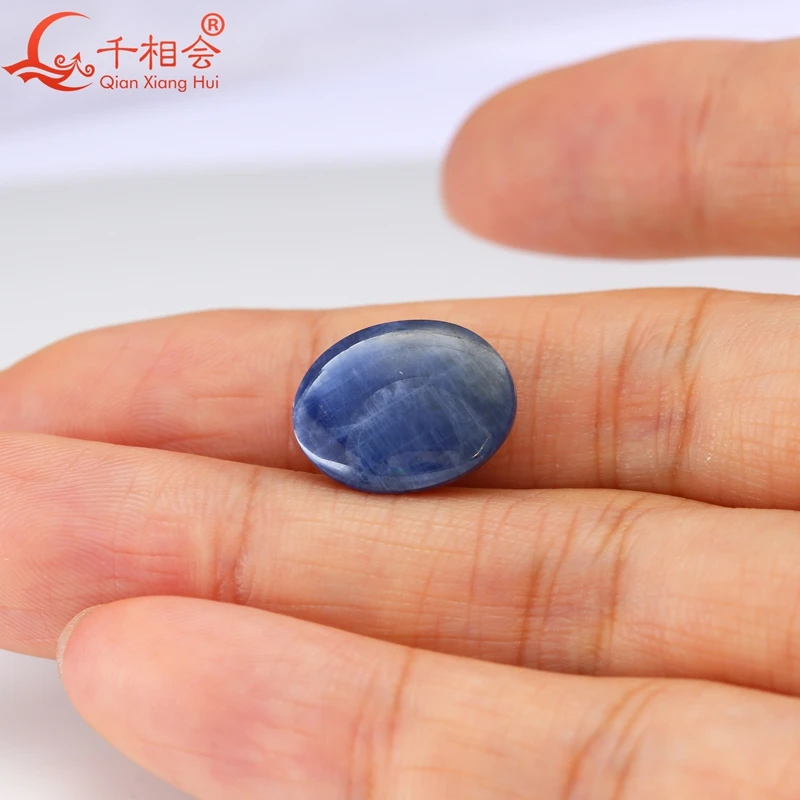 Кабошон овальной формы 10 84 карата натуральный и не подогреваемый синий сапфир
