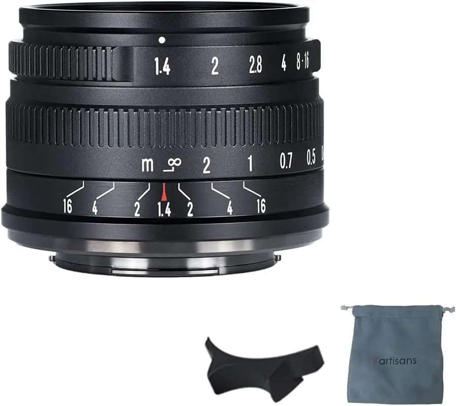 Фото Объектив 7artisans 35 мм F1.4 II MF APS-C Prime для Sony E A6600 A6500 A6400 A6300 Fujifx X-T5 Micro 4/3 Canon EOS-M Nikon Z №1