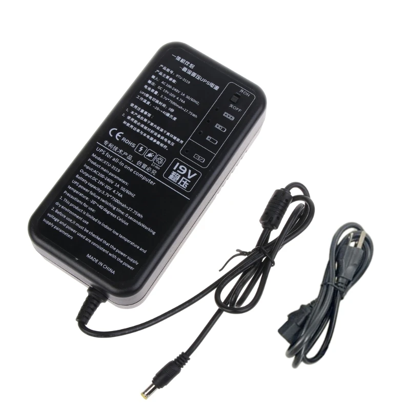 

19V 4.74A 27.75WH Multipurpose Mini UPS Battery Backup Security Standby Power Supply Uninterruptible Smart Power Supply