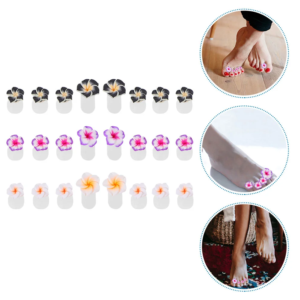 

Silicone Toe Separators Flower Pedicure Women Pedicures Nails Polish Decorative Supplies