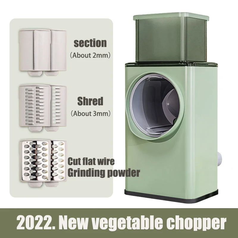 

Multifunction Vegetable Cutter Slicer Hand Rotary Vegetable Grater Roller Shredder Potato Radish Scraper for Kitchen Knife Tools