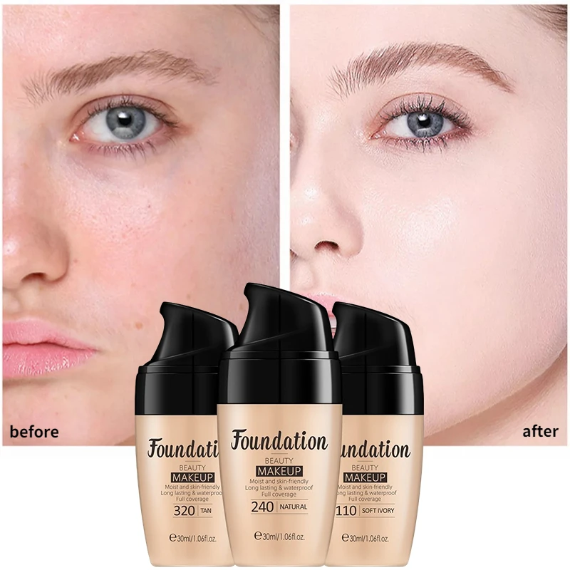 

3-color BB Cream Cosmetic Facial Foundation Cream Moisturizing whitening Concealer Foundation Waterproof LAIKOU cc Face Cream