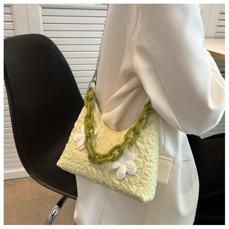 

Bags For Women 2022 Summer New Fashion Leisure Handbag Fashion Simple Moon Armpit Bag Chain Shoulder Bag