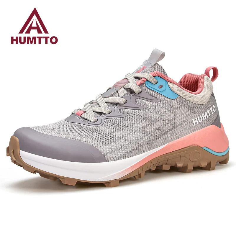HUMTTO Trail Running Shoes for Women Sneakers Luxury Designer Gym Tennis Trainers Summer Breathable Black Sports Womens Shoes