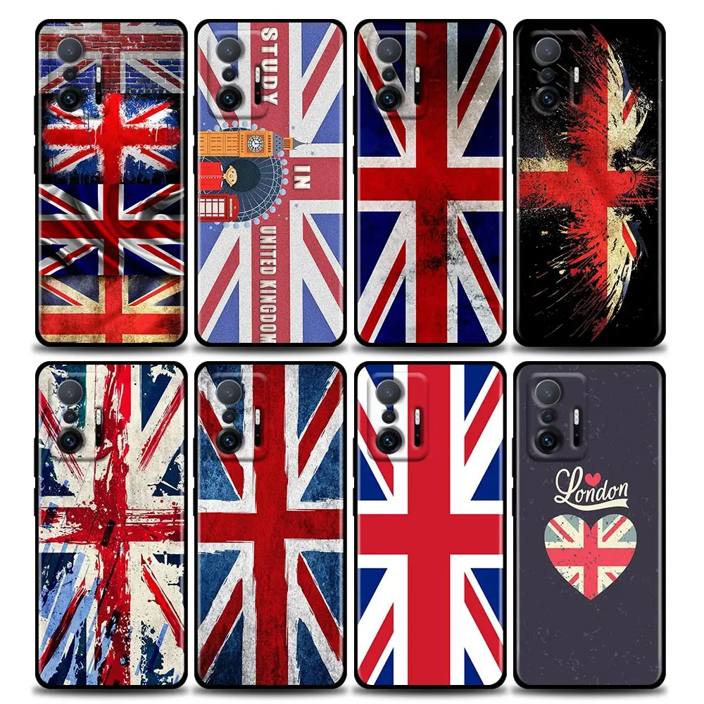 

Phone Case for Xiaomi Mi 11i 12 12X 11 11X 11T Case Poco X3 NFC M3 Pro F3 GT M4 Silicone Cover United Kingdom London Flag