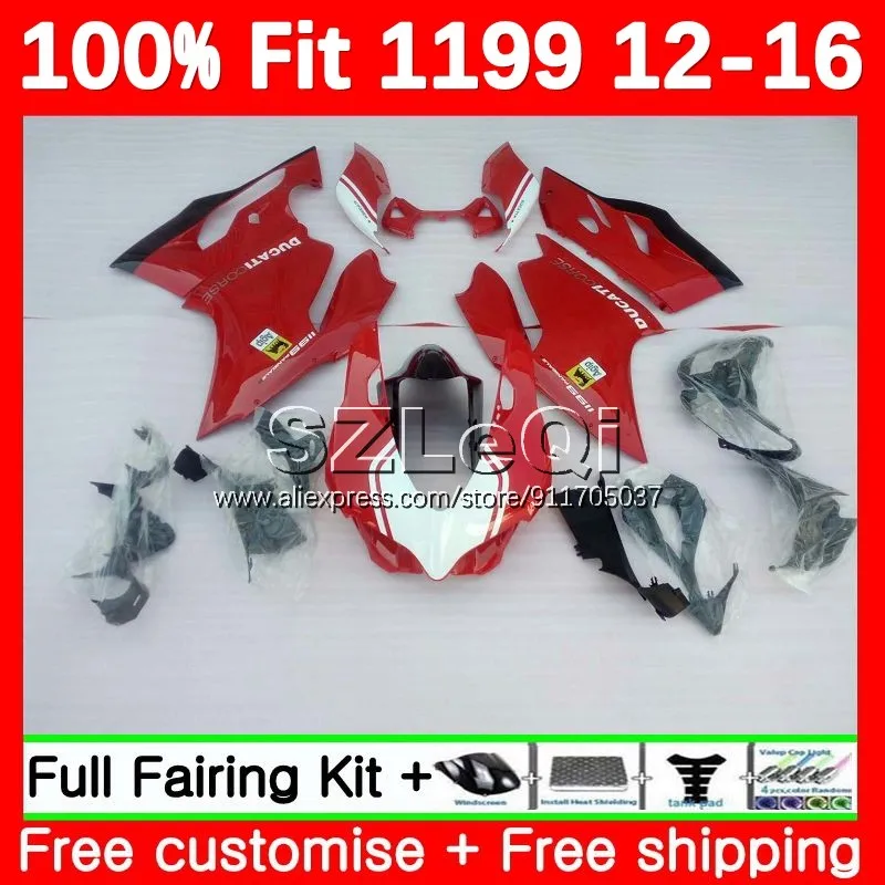 

Красная Заводская инъекция для DUCATI Panigale 899 1199 S 1199R 1199 S 12 13 14 15 16 899S 2012 2013 2014 2015 2016 обтекатель 142LQ.95