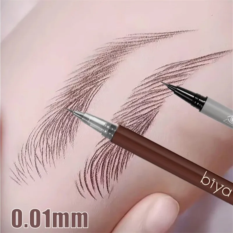 

0.01mm Ultra Fine Eyebrows Pencil Waterproof Sweat-proof Liquid Eyebrow Pen Long Lasting Professional Makeup Eye Cosmetics