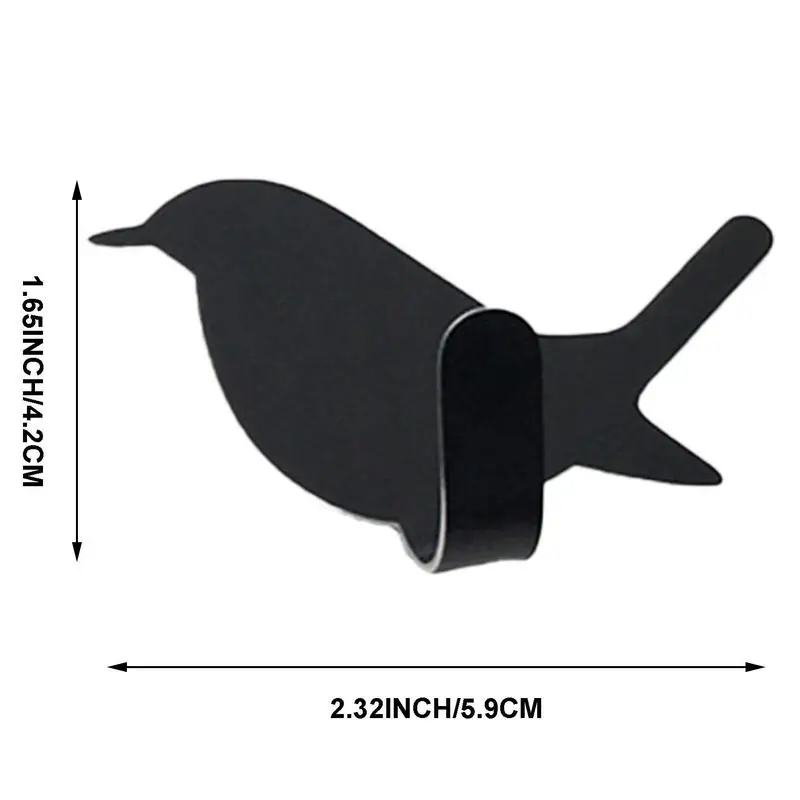 Самоклеящиеся крючки для хранения 8 шт. крючок-вешалка душа в форме птицы без