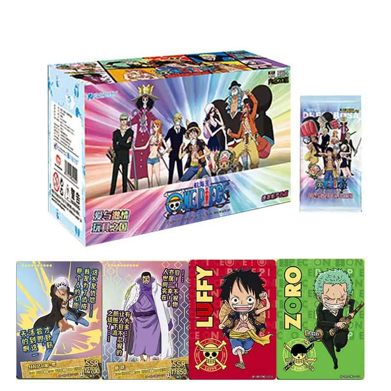 

Оригинальная коробка, оригинальная коллекция, цельная игра Luffy Roronoa Sanji Nami TCG для детей, подарок на день рождения