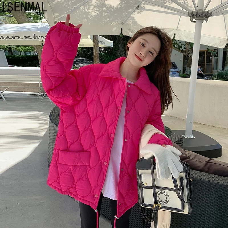 2022 New Winter Jacket Women Parkas Coat Fashion Solid Thick Warm Padded Coat Stand Collar Casual Winter Outwear Jacket parka