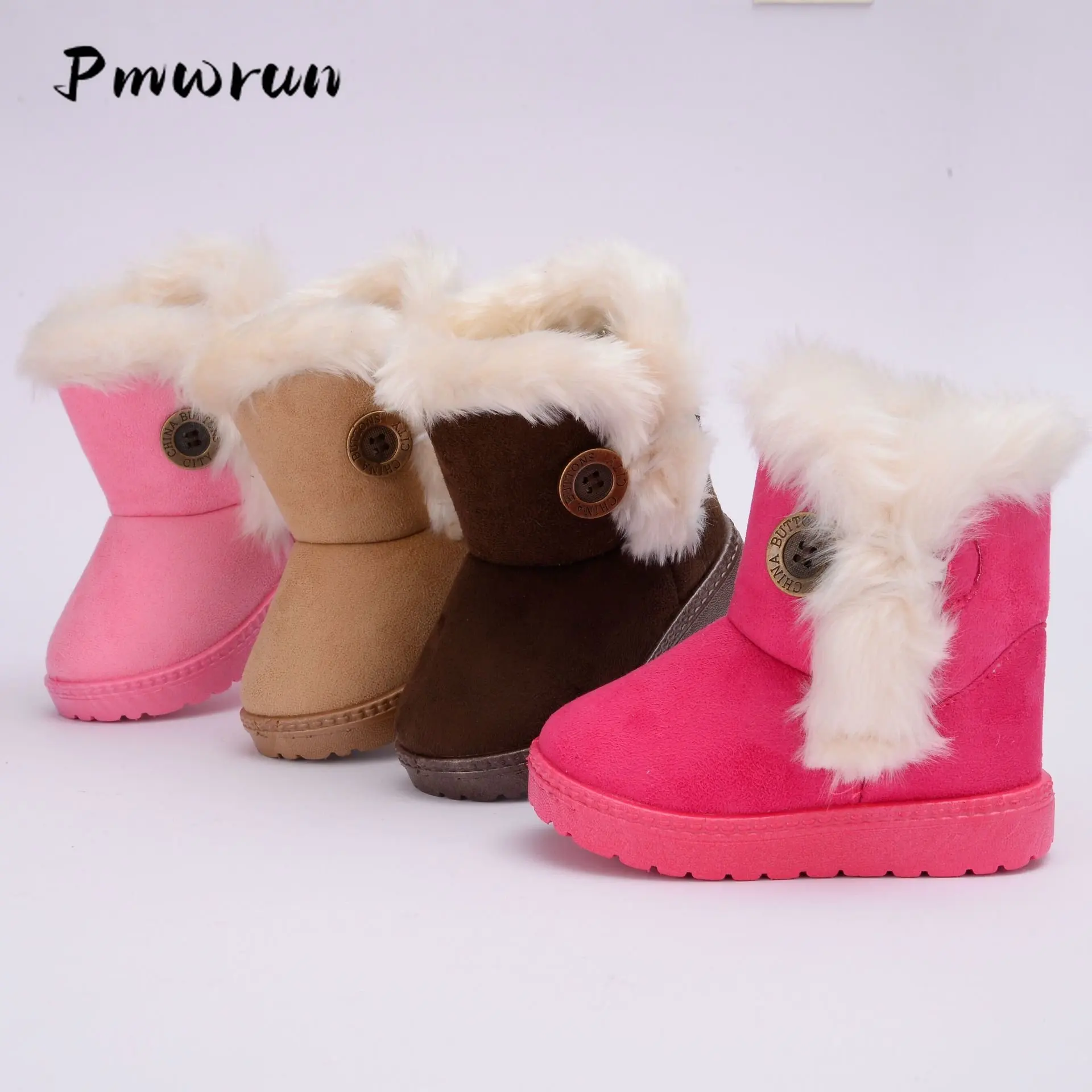 Children's Outdoor Plush Snow Boots Kids Casual Fashion Warm Winter Shoes Student Boy Girl Padded Thickened Shoes Boots 2023
