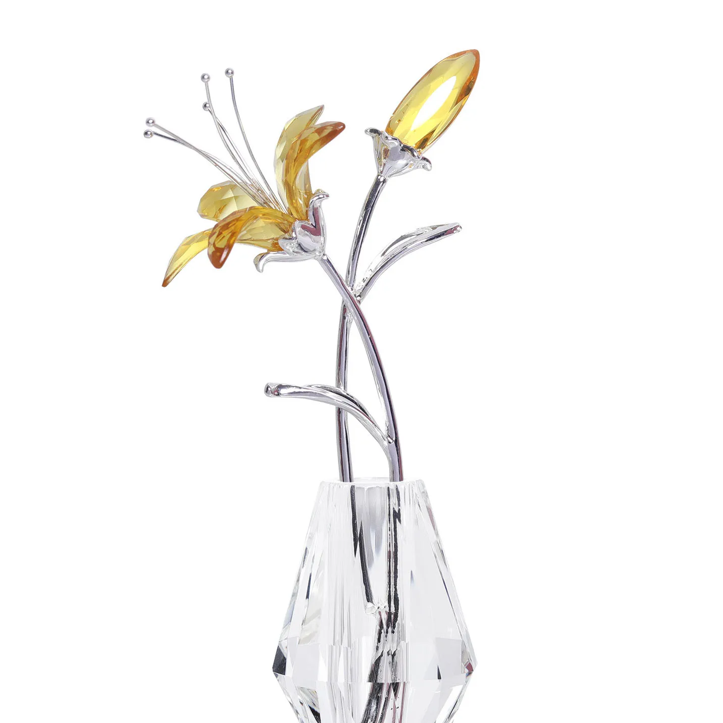 

Хрустальная ваза с цветами лотоса