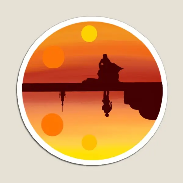 

Магнит параллельный двоичный закат для детей, магнитная детская игрушка, декор для детей, симпатичный держатель, красочный домашний холодильник