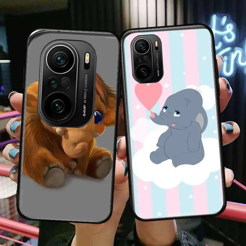 

HD-elephant Phone Case For xiaomi redmi POCO F1 F2 F3 X3 Pro M3 9C 10T Lite NFC Black Cover Silicone Back Prett mi 10 ultra cove