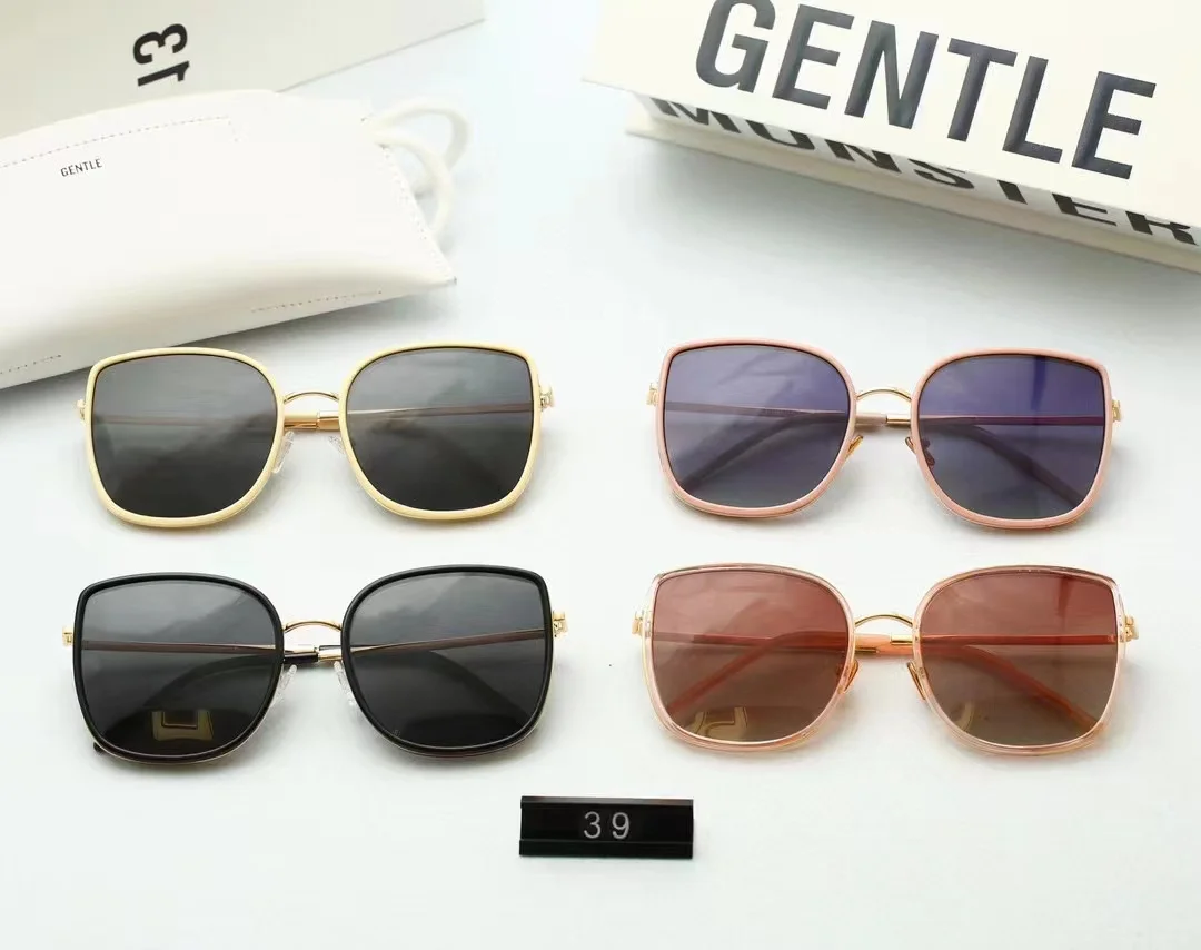 

Korea GENTLE Brand BIBI Series Men Sunglasses Fashion Alloy Frame Women Eyeglasses High Quality Lenses Couple Eyewear With Box