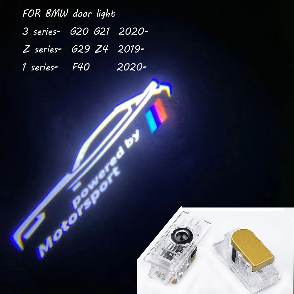 

2pcs Led Car Door Welcome Light Projector Logo Ghost Shadow Laser Lamp For BMW 1 3 series G20 G21 F40 G29 Z4 2019 2020 G20