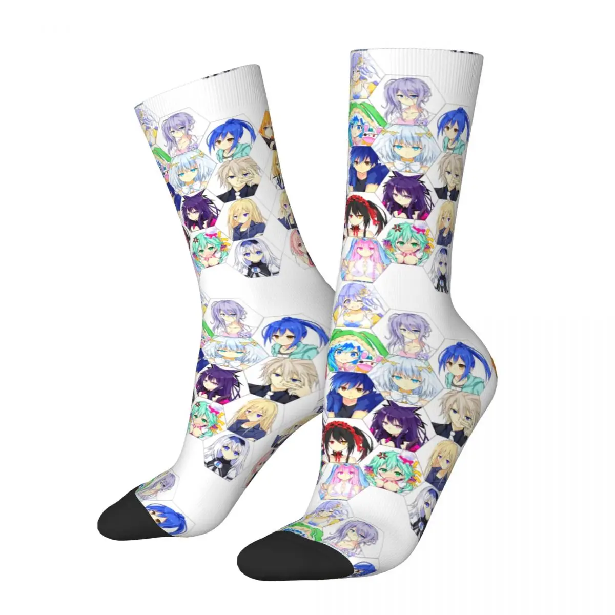 

Funny Sock for Men Characters Classic Hip Hop Harajuku Date A Live Shido Itsuka Manga Seamless Pattern Printed Boys Crew Sock