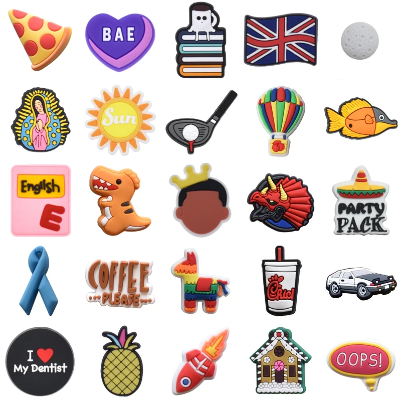 

Boy Kids Decorations for Crocs Women Charm Men Shoes Accessories Girl Wholesale Bulk Gifts Shoe Charms Packs Set Jeans Para Pins