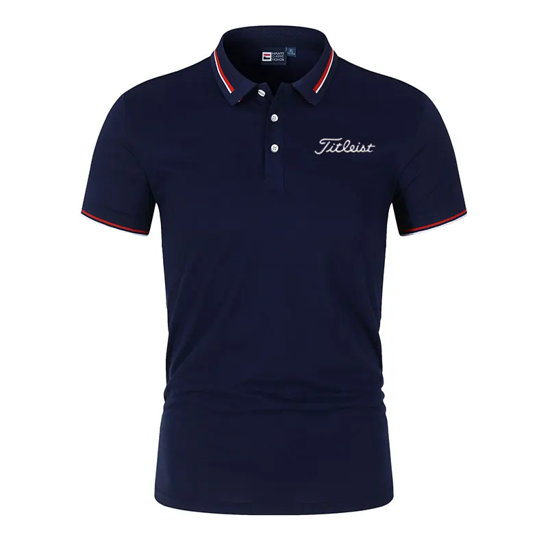 

Мужская футболка-поло с длинным рукавом, с воротником-стойкой