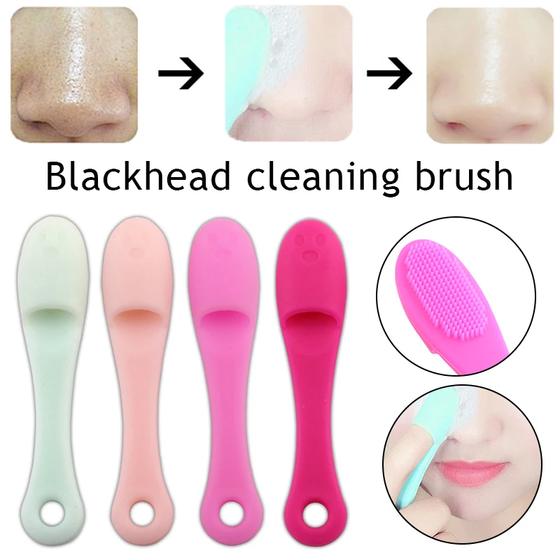 

Soft Pet Finger Toothbrush Clean Nose Blackhead Acne Tear Stains Cat Acne Brush Silicone Dog Cat Wool Brush Dog Accessories